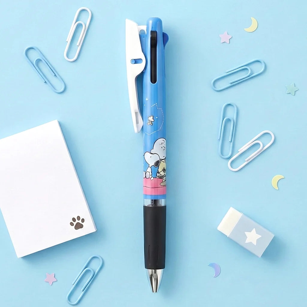 Uni Jetstream Peanuts Snoopy 3-in-1 Multi Color Pen - Snoopy & Night Sky